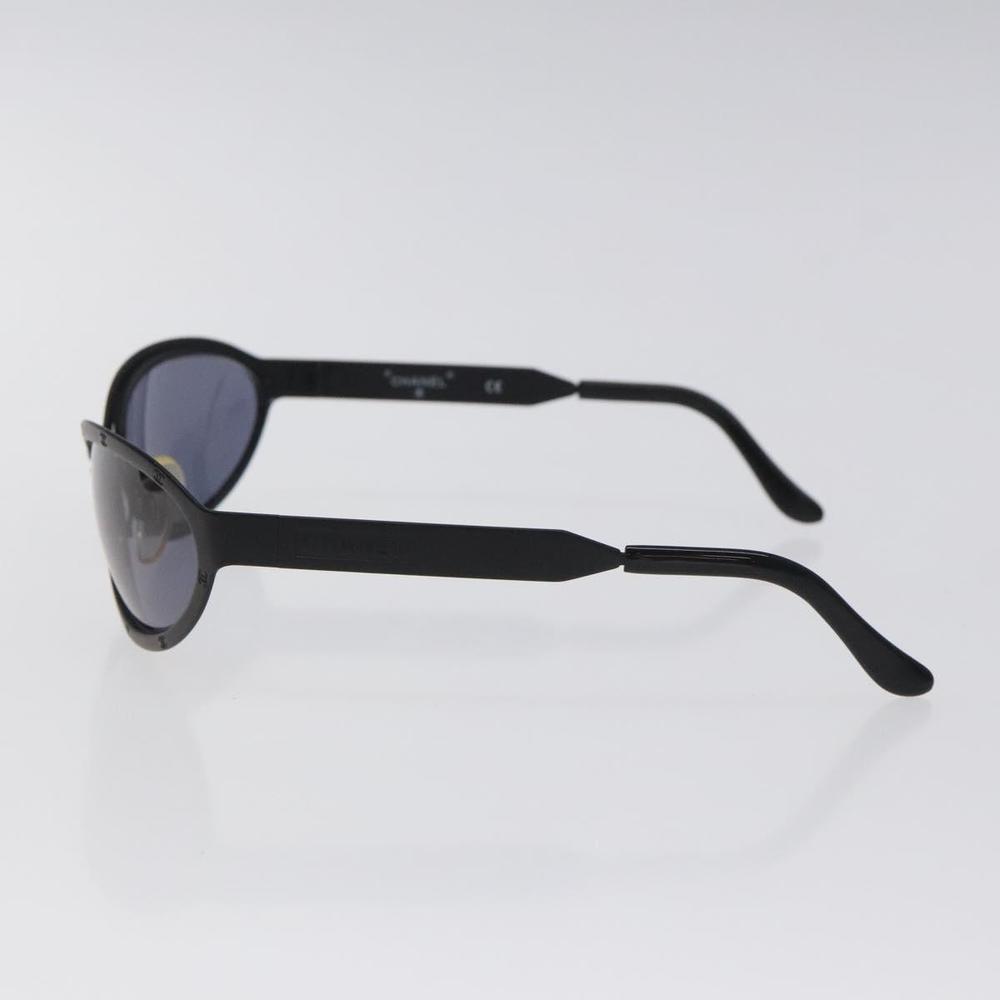 CHANEL Sunglasses metal Black CC Auth SW912 - Picture 4 of 12